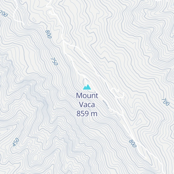 Map of Mount Vaca