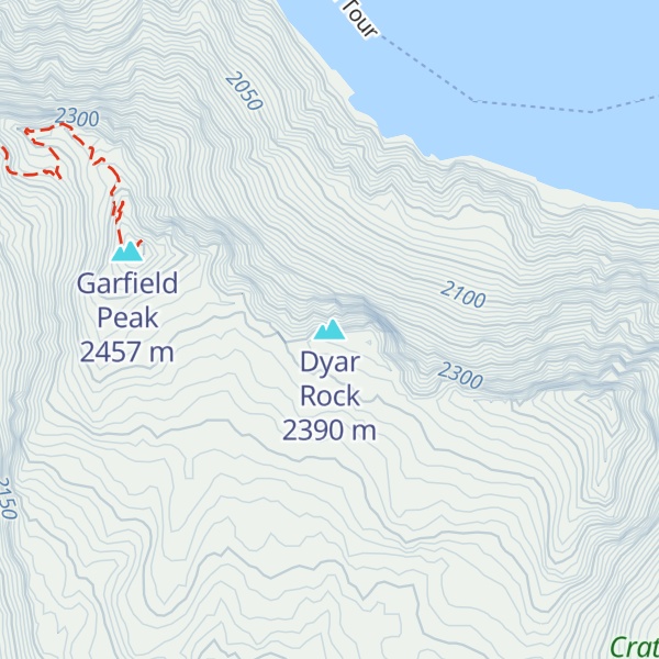 Map of Dyar Rock