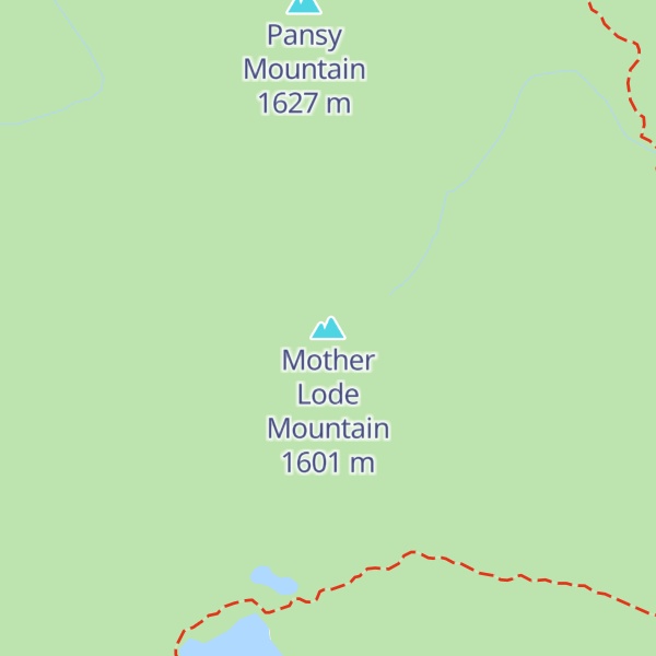 Map of Mother Lode Mountain