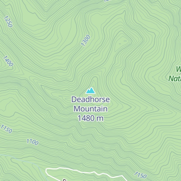 Map of Deadhorse Mountain