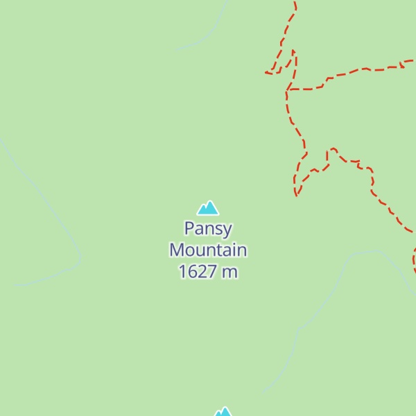 Map of Pansy Mountain