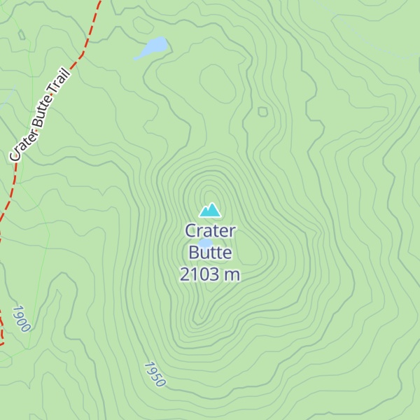 Map of Crater Butte