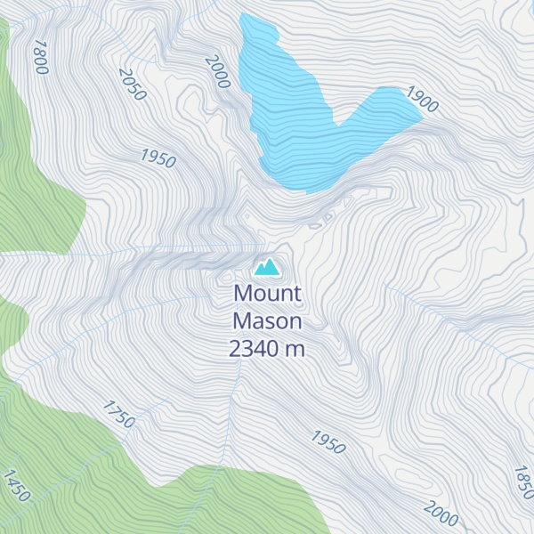 Map of Mount Mason