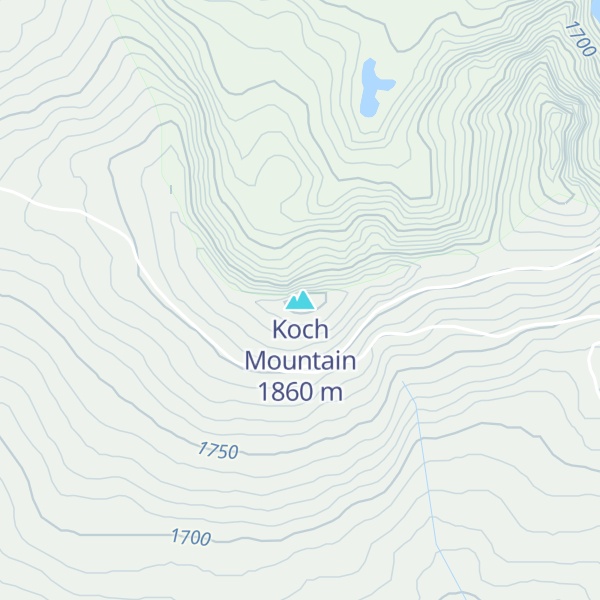 Map of Koch Mountain