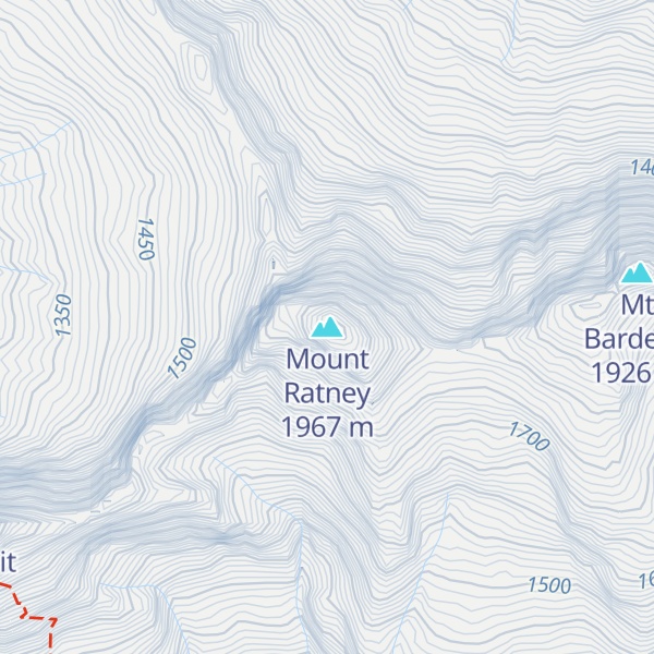 Map of Mount Ratney