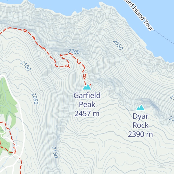 Map of Garfield Peak