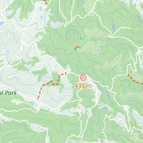 Map of Briones Peak
