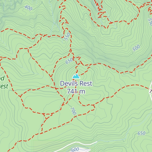 Map of Devils Rest