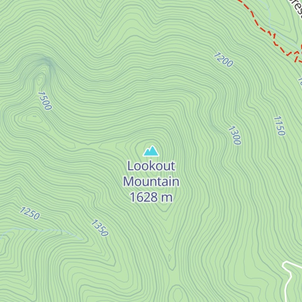 Map of Lookout Mountain