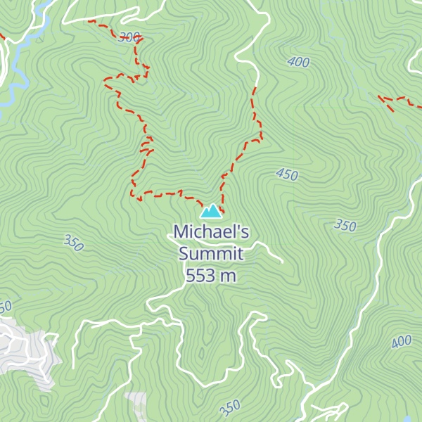 Map of Michael's Summit