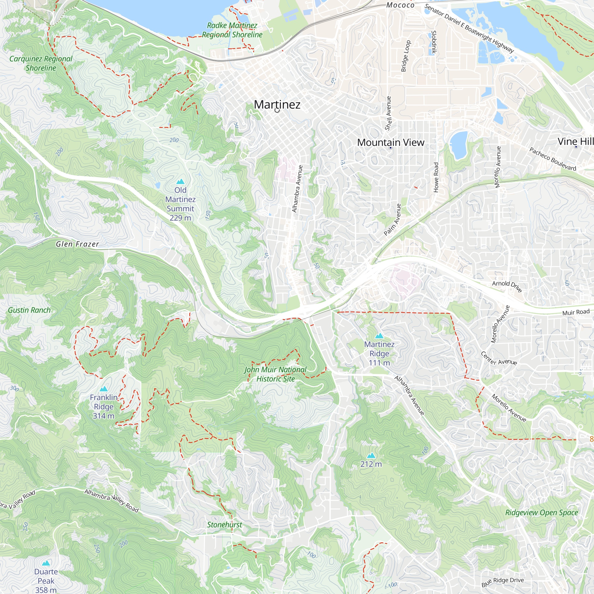 John Muir National Historic Site map