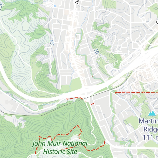 Map of John Muir National Historic Site