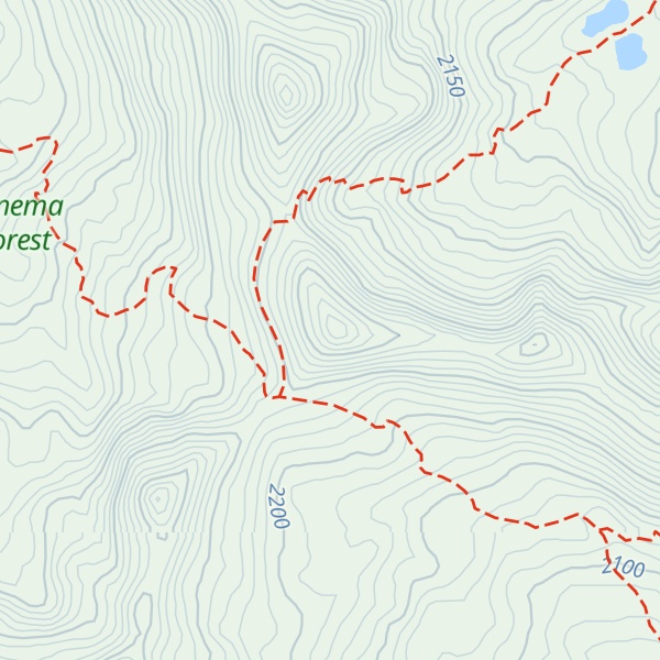 Map of Whiteface Peak