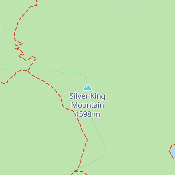 Map of Silver King Mountain