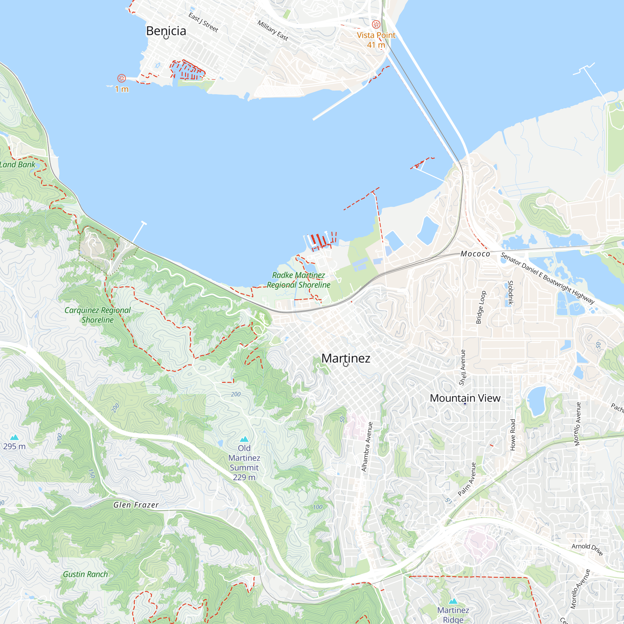 Martinez Chamber of Commerce map