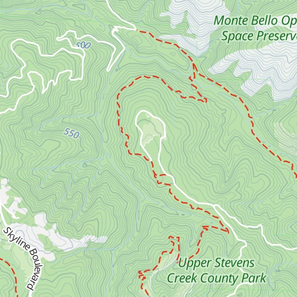 Map of Table Mountain
