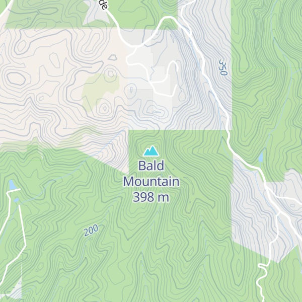 Map of Bald Mountain