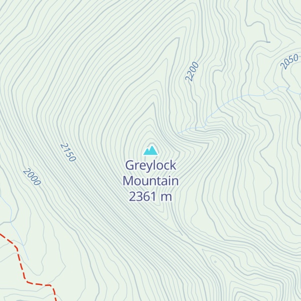 Map of Greylock Mountain