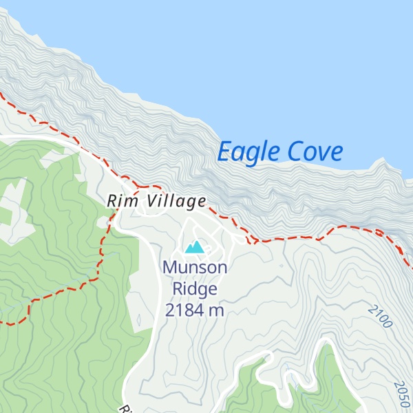 Map of Rim Village Visitor Center