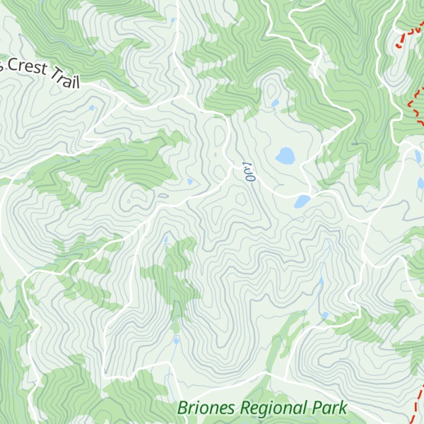 Map of Motts Peak
