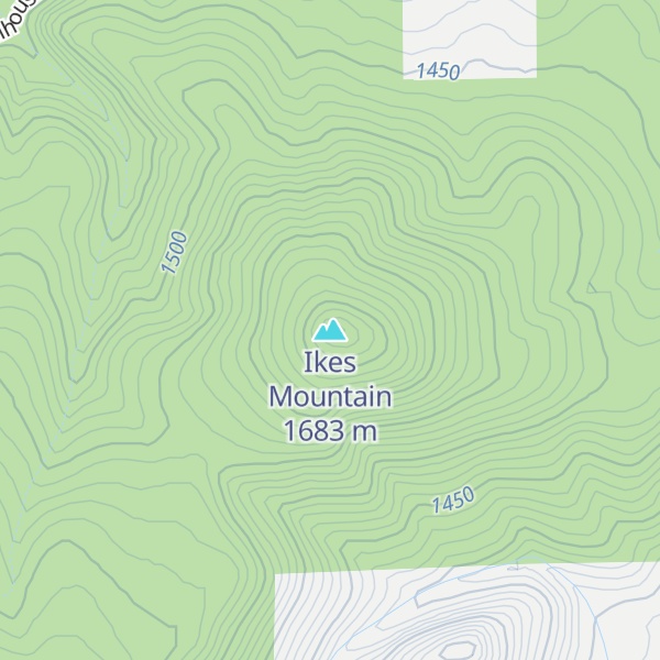 Map of Ikes Mountain