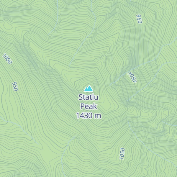 Map of Statlu Peak