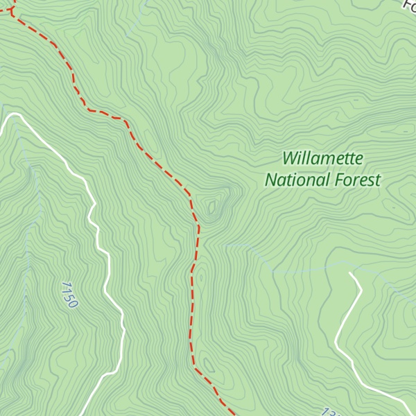 Map of Byars Peak