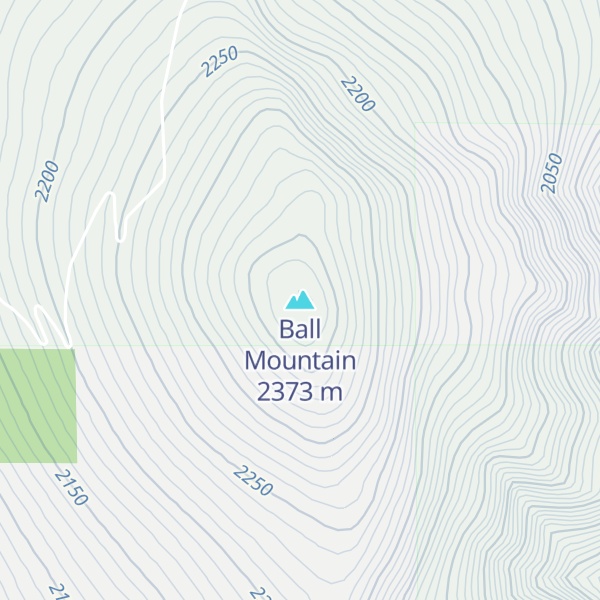 Map of Ball Mountain