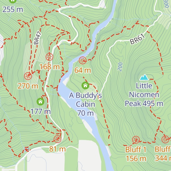 Map of A Buddy's Cabin