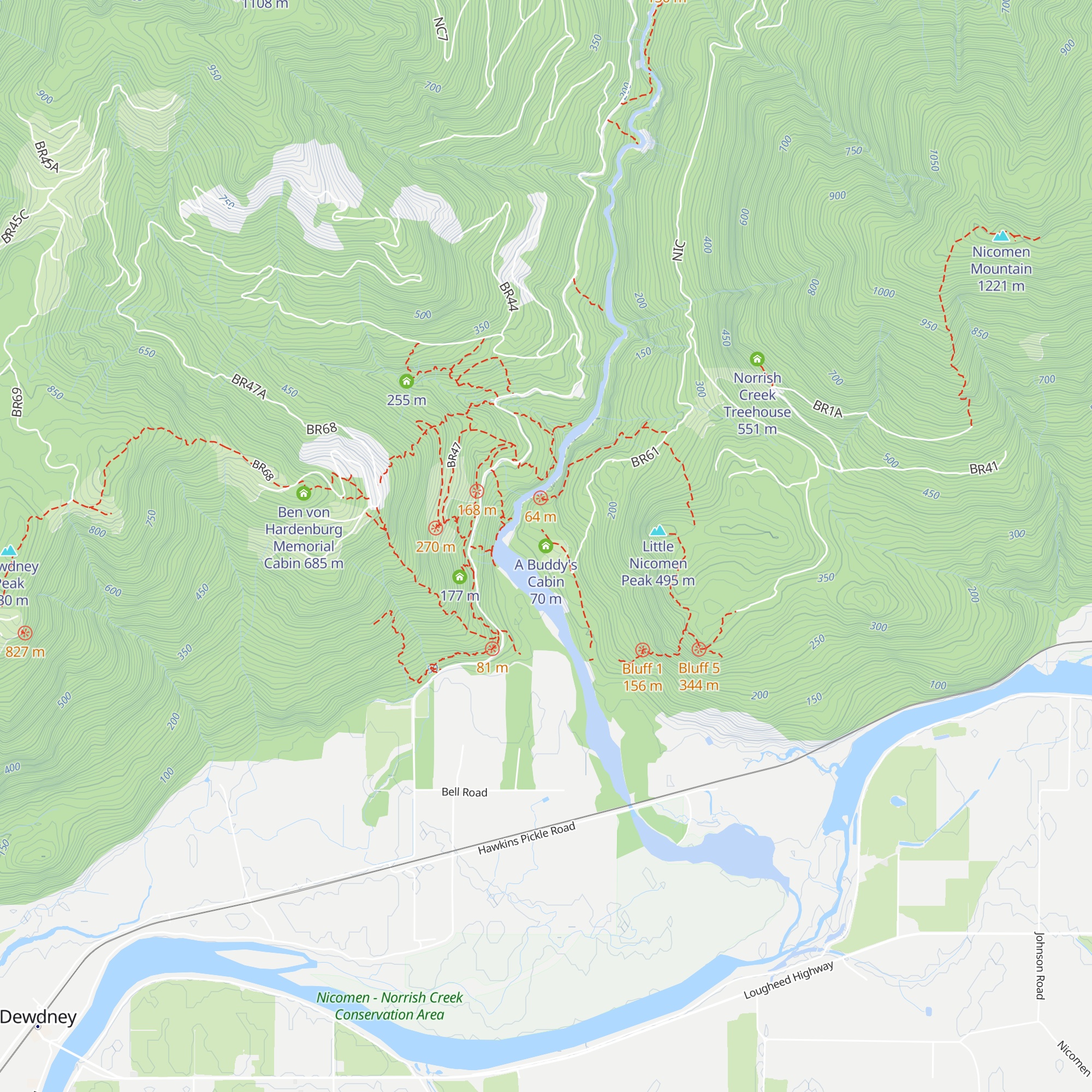 A Buddy's Cabin map