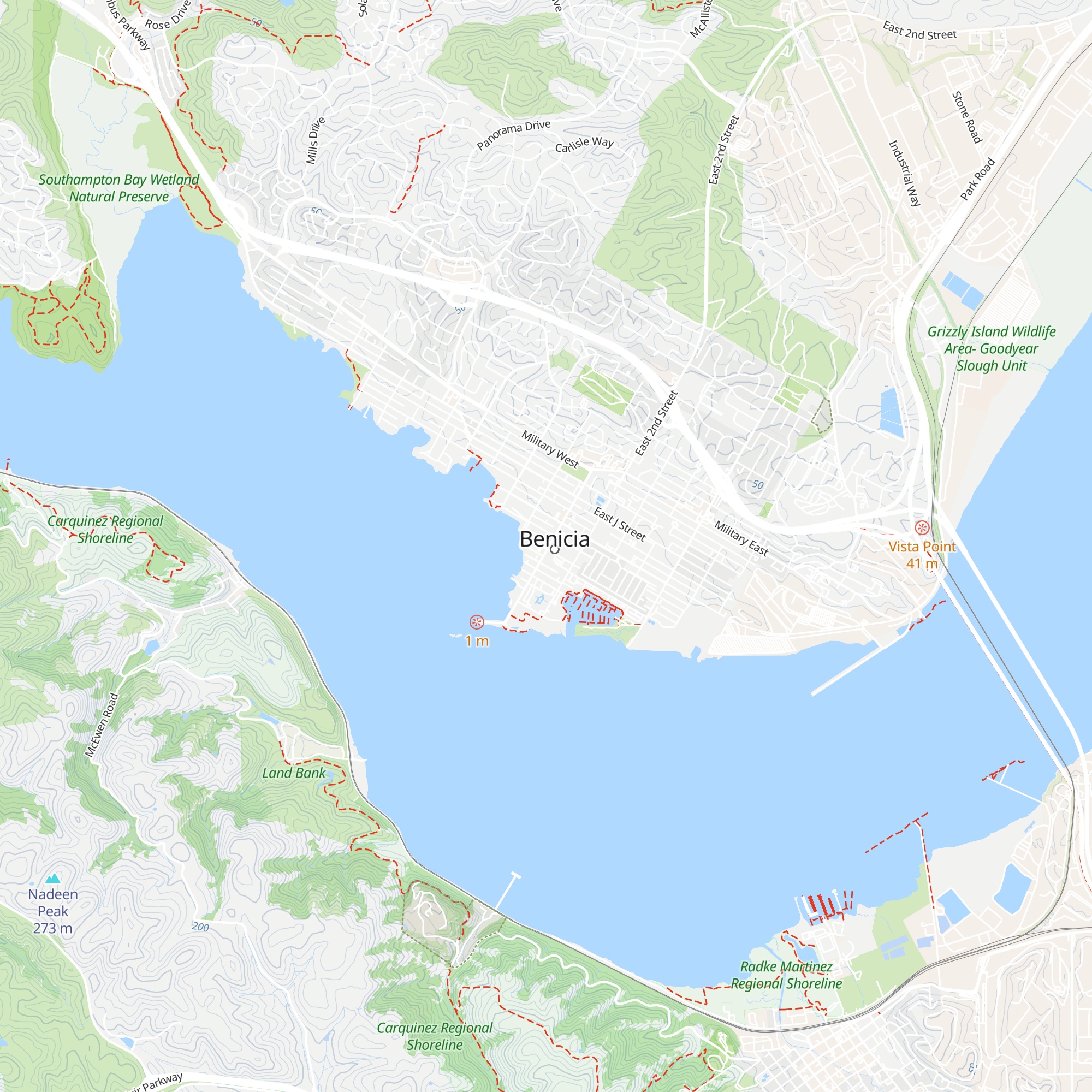 Benicia Chamber of Commerce map