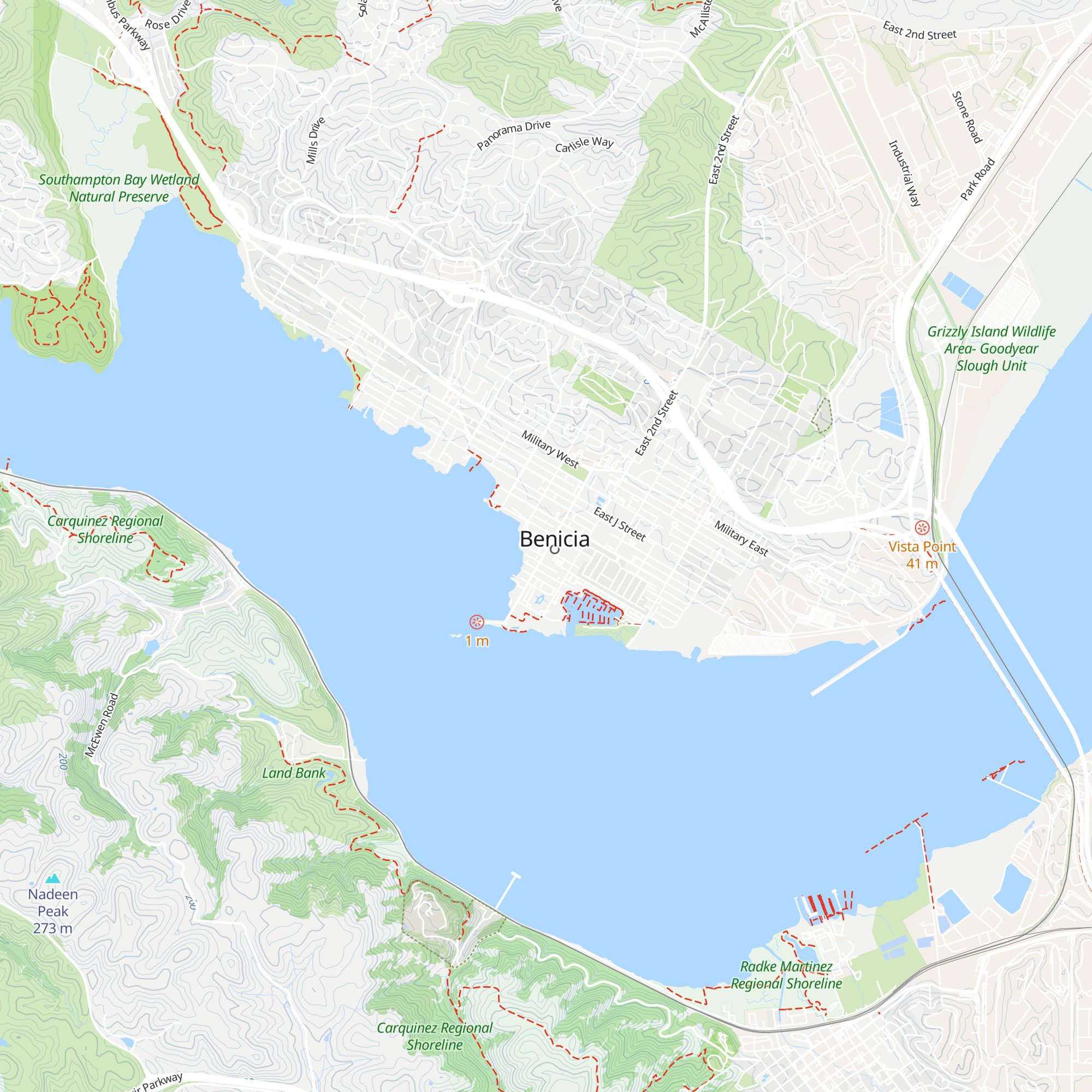 Benicia Chamber of Commerce map