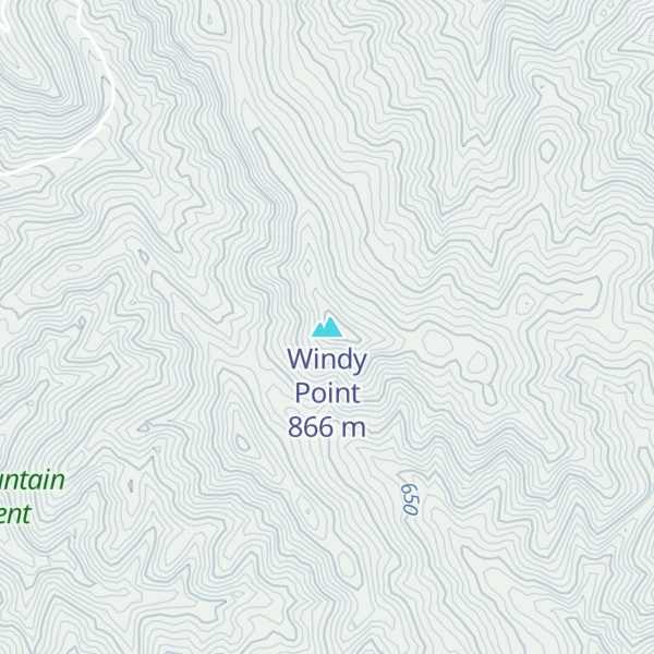Map of Windy Point