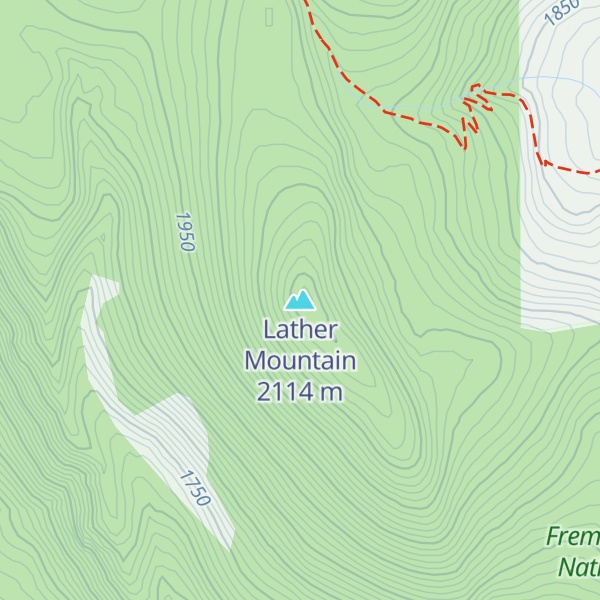 Map of Lather Mountain
