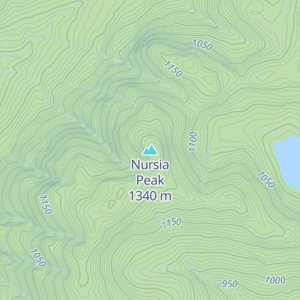 Map of Nursia Peak