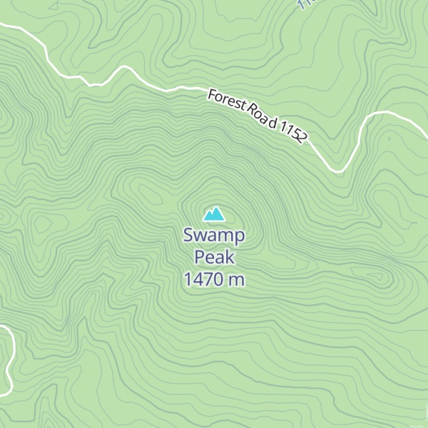 Map of Swamp Peak
