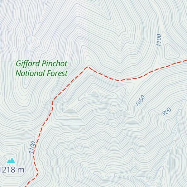 Map of Huffman Peak