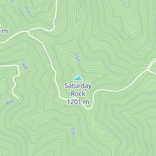 Map of Saturday Rock