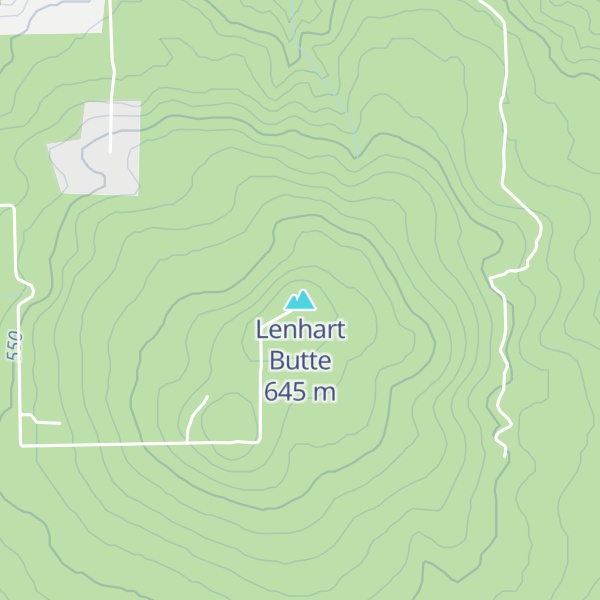 Map of Lenhart Butte