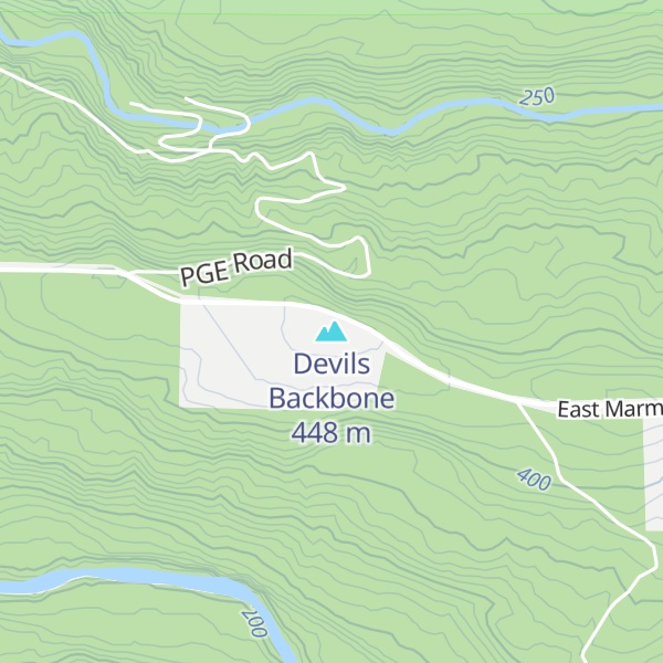 Map of Devils Backbone
