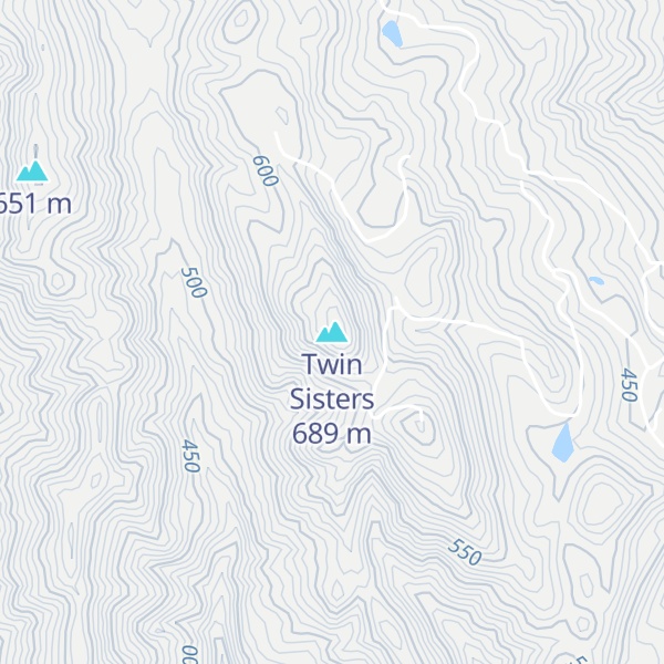 Map of Twin Sisters