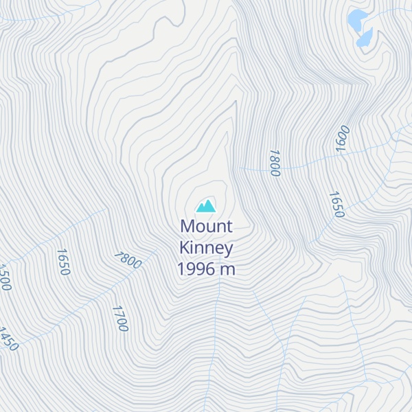 Map of Mount Kinney