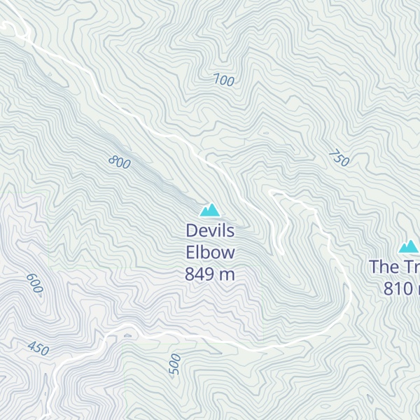 Map of Devils Elbow