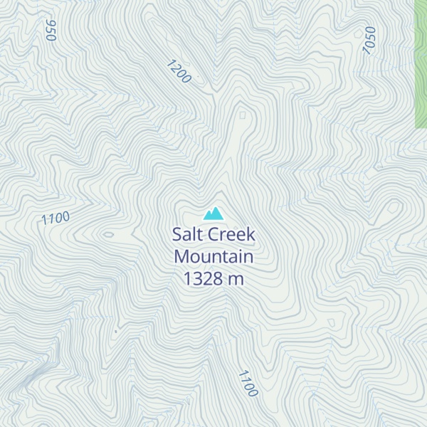 Map of Salt Creek Mountain
