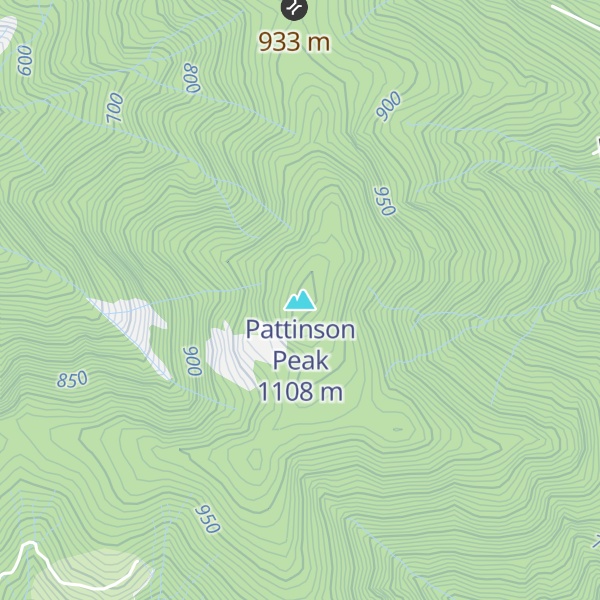 Map of Pattinson Peak