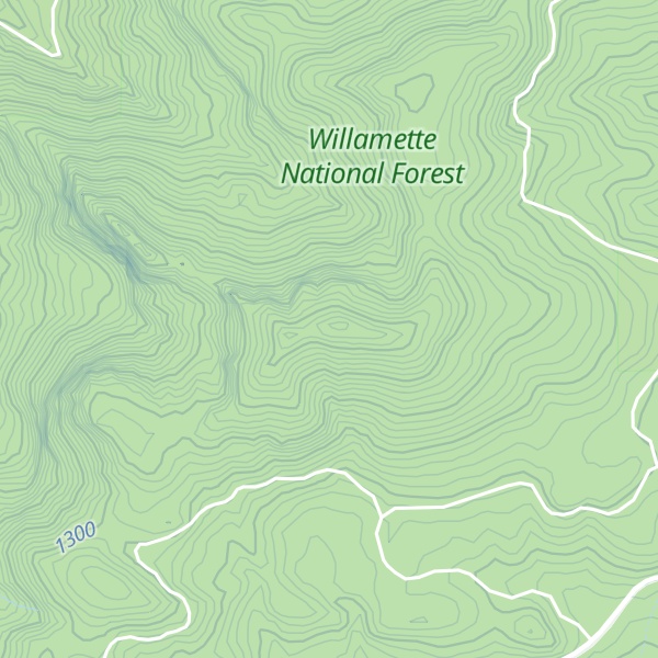 Map of Huss Ridge