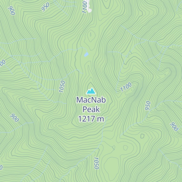 Map of MacNab Peak