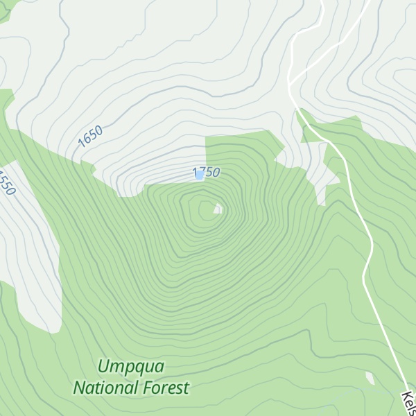 Map of Kelsay Mountain