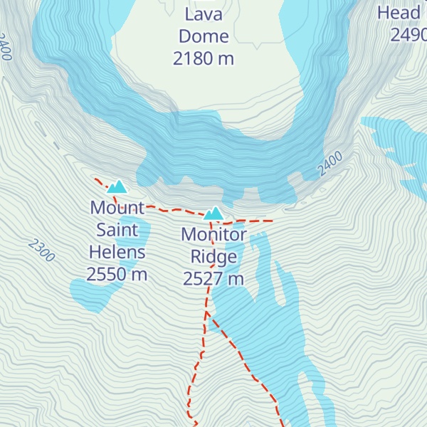 Map of Monitor Ridge
