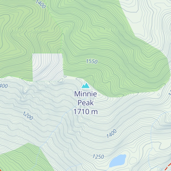 Map of Minnie Peak